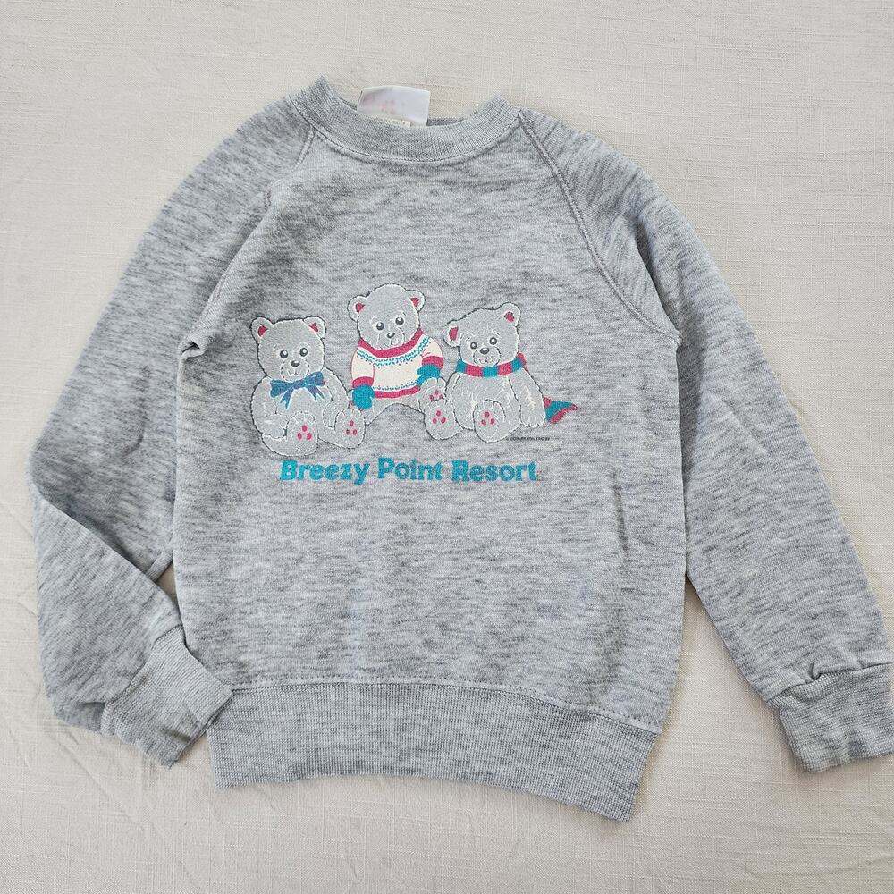 Vintage Breezy Point Resort Bears Crewneck kids 6/7